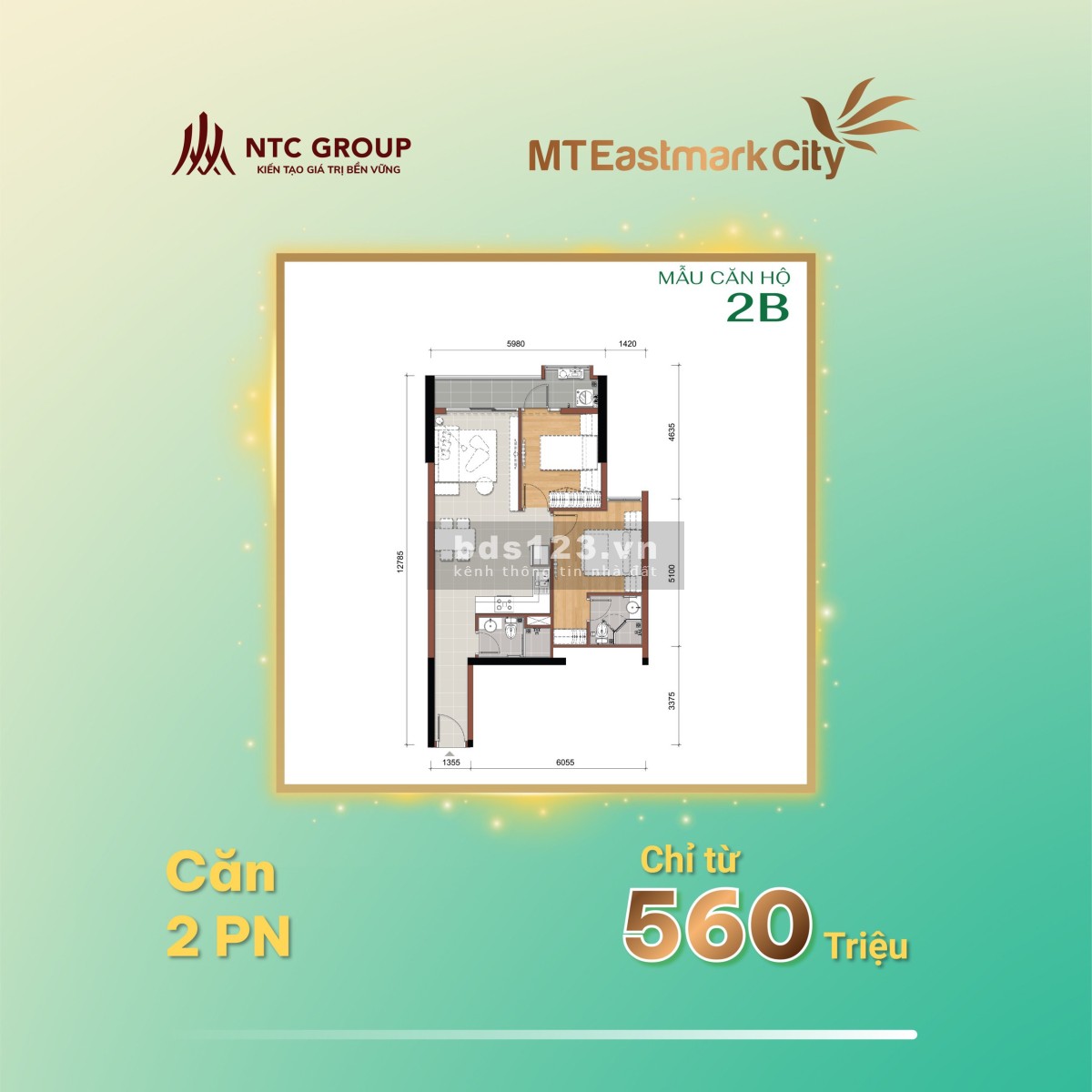 Giá tốt nhất tại thành phố Thủ Đức, giá chỉ từ 39 triệu/m2, chung cư MT Eastmark City