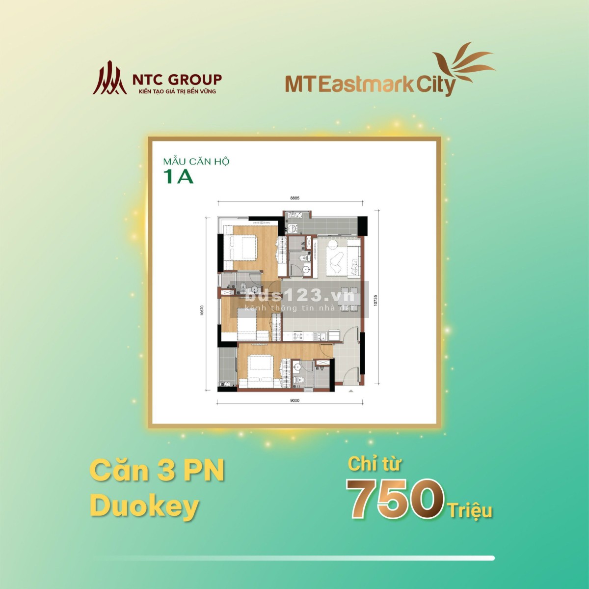 Giá tốt nhất tại thành phố Thủ Đức, giá chỉ từ 39 triệu/m2, chung cư MT Eastmark City