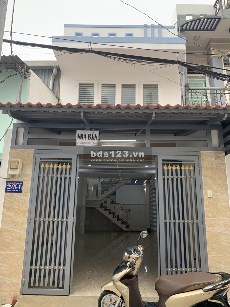 Bán nhà mới tinh 1 trệt 1 lầu đường số 8 Bình Tân khu an ninh, lh 0903844508