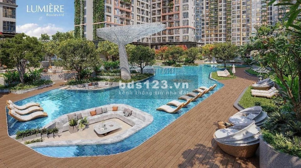 Căn hộ quận 9 căn góc tầng cao view sông Đồng Nai dự án Lumiere Boulevard