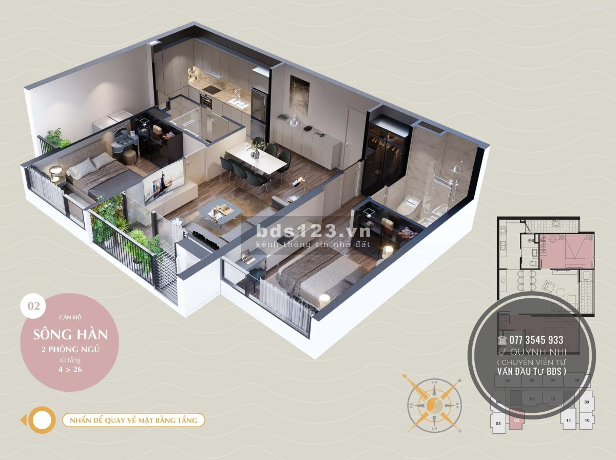 Bán căn hộ cao cấp 5* - Ven biển Mỹ Khê️️️ sổ hồng chính chủ pháp lý chuẩn