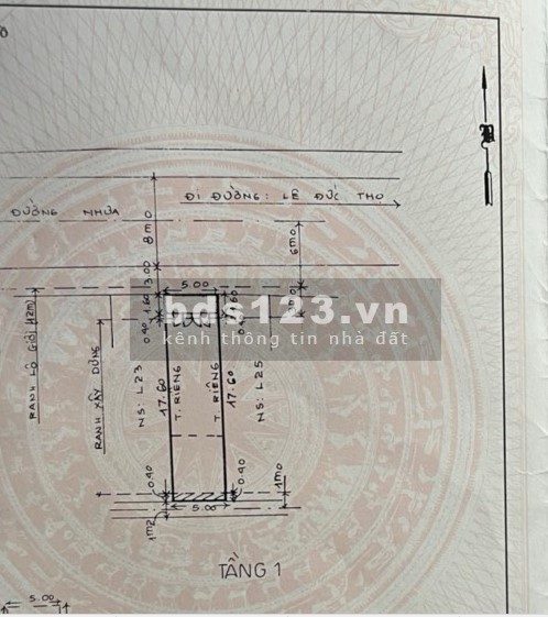 GÒ VẤP, MẶT TIỀN KINH DOANH, LÊ THỊ HỒNG, KV 5x20m, CHỈ 13.5 TỶ