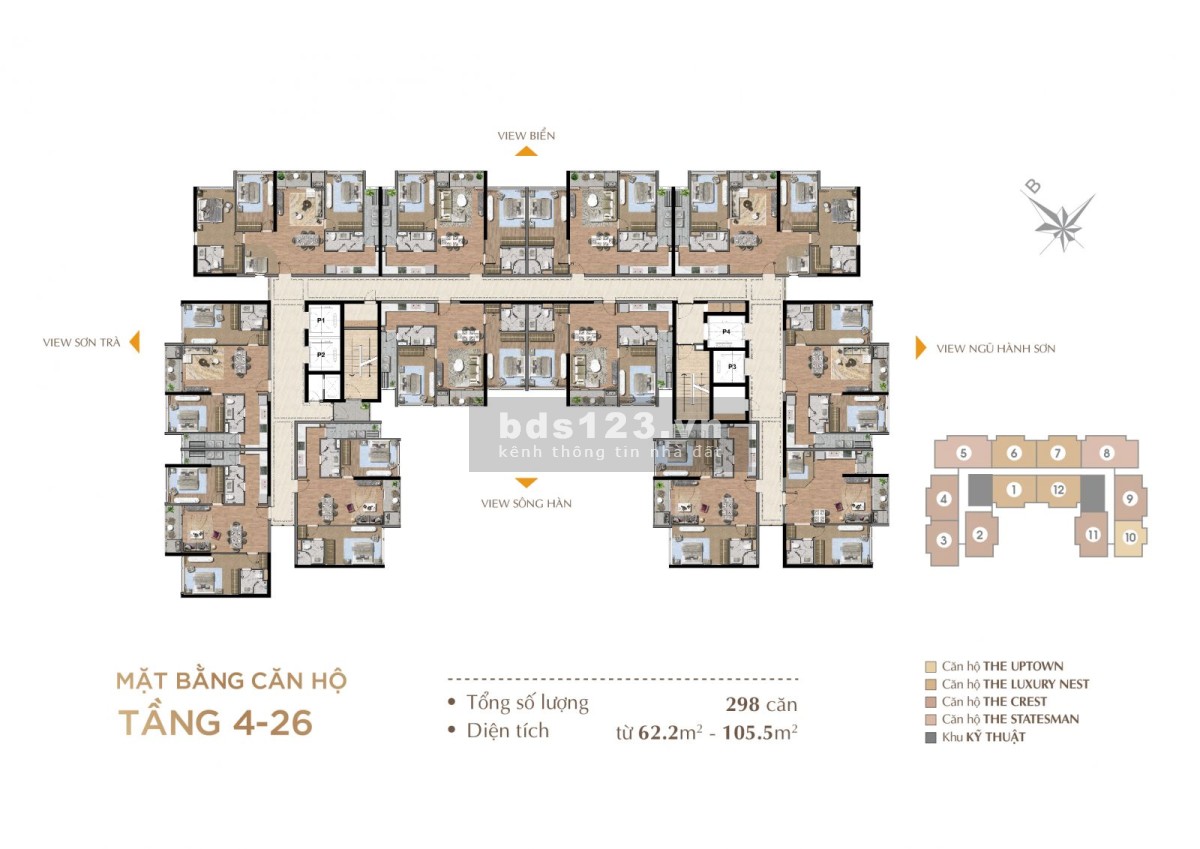 Bán căn hộ cao cấp 5* - Ven biển Mỹ Khê️️️ sổ hồng chính chủ pháp lý chuẩn