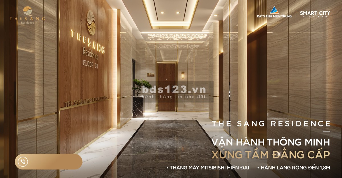 The Sang Residence căn hộ view biển Mỹ Khê view sông Hàn, Núi Ngũ Hành, Linh Ứng