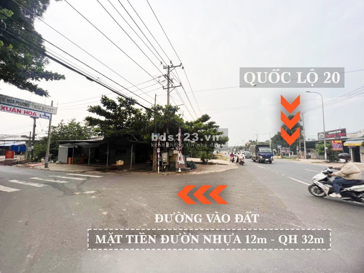Chính Chủ Bán Đất Full Thổ Cư Mặt Tiền Đường Nhựa 15m Cách QL20 1km Tại Định Quán - Đồng Nai Giá Tốt