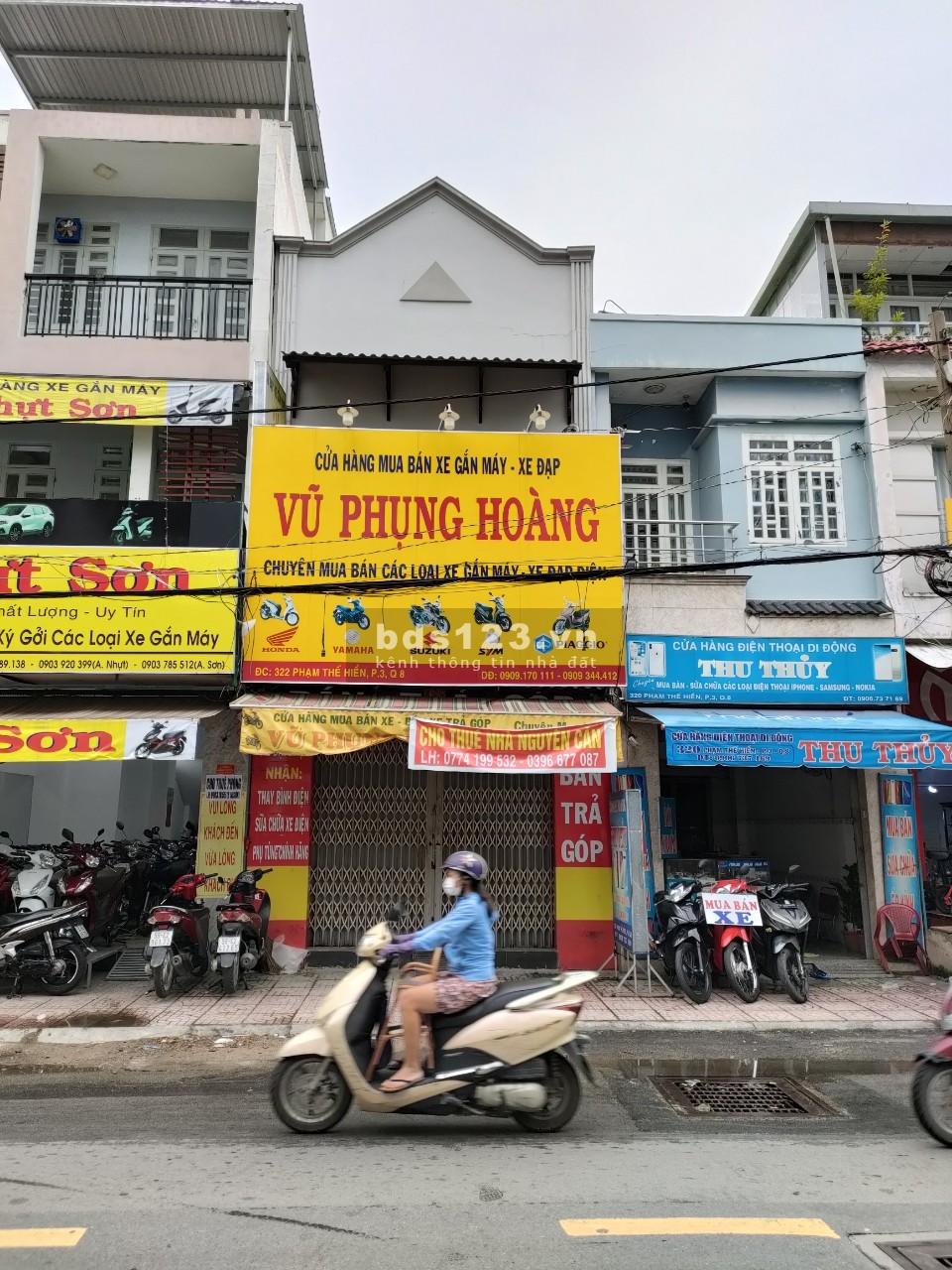 Cho thuê nhà mặt tiền 322 Phạm Thế Hiển P3 Quận 8 hướng Tây Nam giá tốt