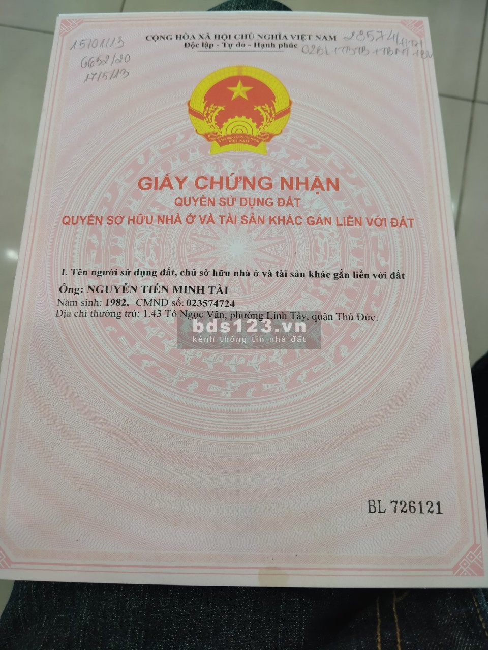Bán nhà 1 trệt 1 lầu đường 11 P Trường Thọ TP Thủ Đức, lh 0908800836