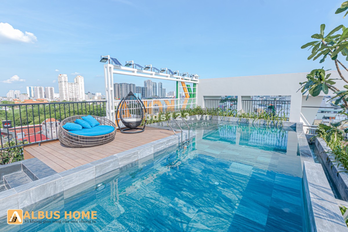 Cho thuê căn hộ dịch vụ Quận 7, có hồ bơi, Gym, gần Lotte Mark, trường đại học
