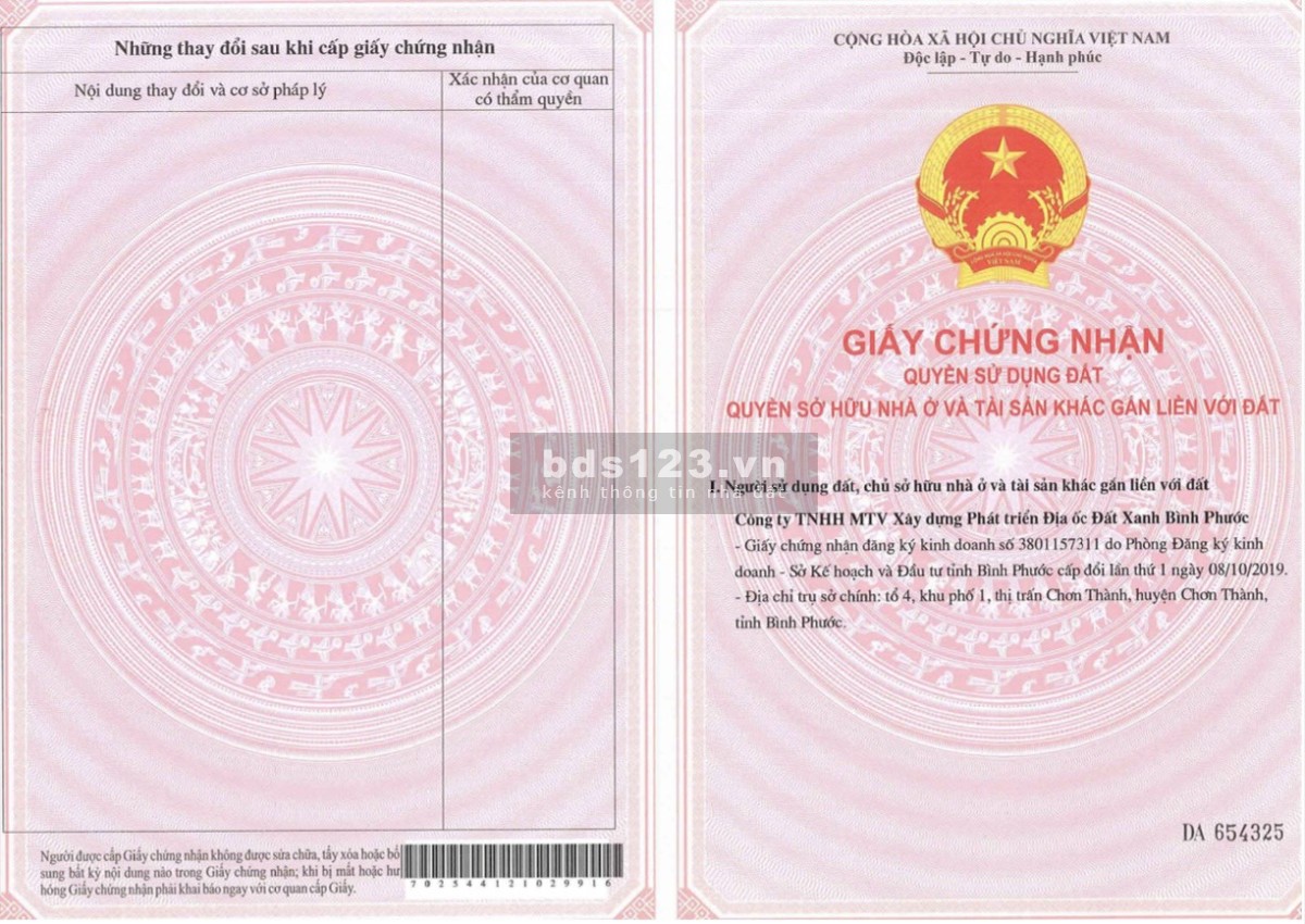 Bán gấp đất nền Chơn Thành, Bình Phước sổ riêng 100m2 mặt tiền đường đại lộ Mình hưng