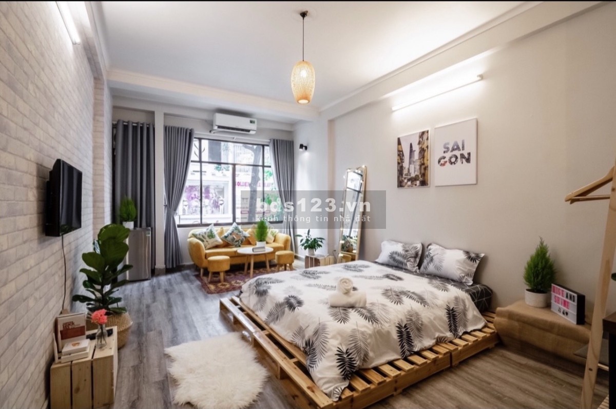 Cho thuê căn hộ có sẵn đầy đủ nội thất phòng mát, vào ở được ngay