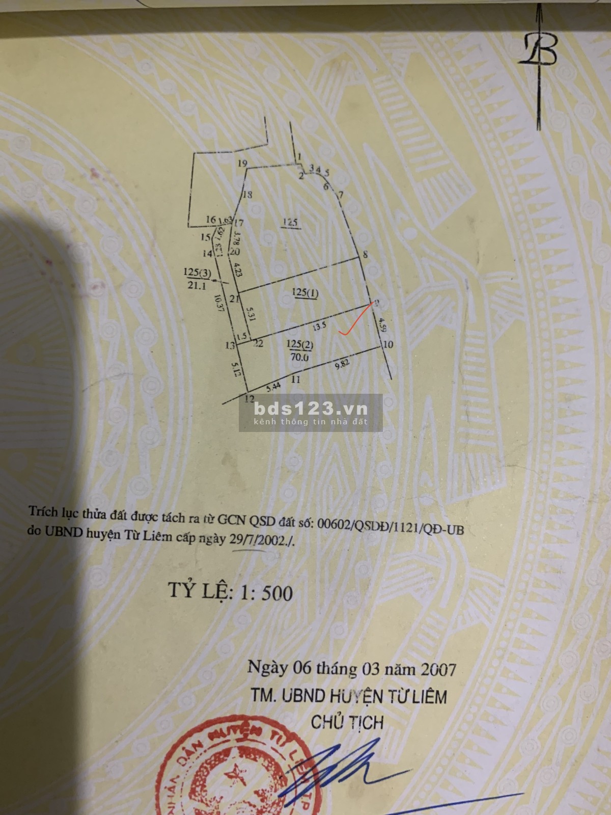 Cần bán nhà ở diện tích 70m mặt tiền 5.1 m tại Cổ Nhuế giá tốt đầu tư