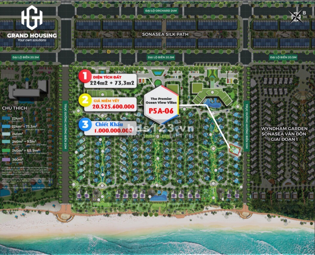 Chuyển nhượng căn biệt thự view biển dự án Sonasea Harbor City Vân Đồn