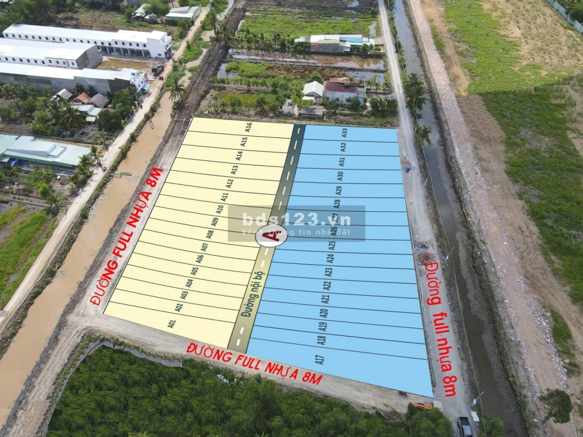 Bán đất nền SHR View kênh đối diện Đại Học Tân Tạo gần 2 Cụm KCN lớn