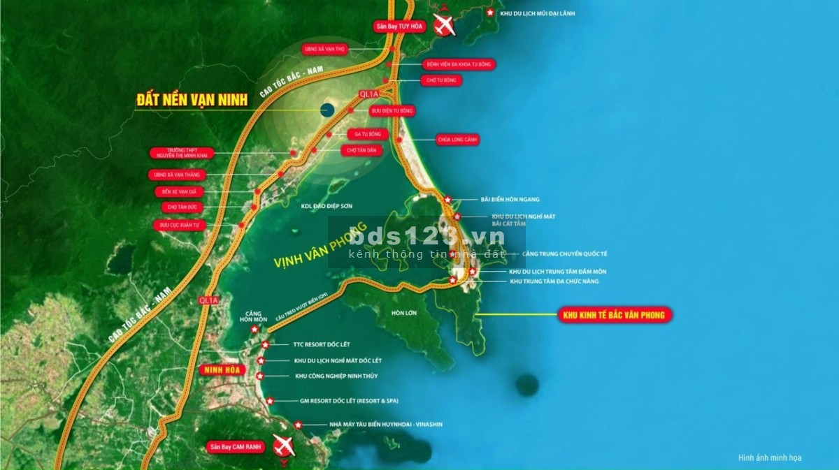Đất nền sổ đỏ số lượng có hạn đặc khu kinh tế Bắc Vân Phong, giá đầu tư sinh lời