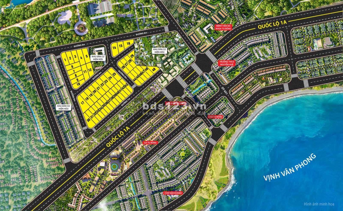 Vị trí Kim Cương đất nền sổ đỏ ngay lõi đặc khu kinh tế Bắc Phong Vân, giá tốt