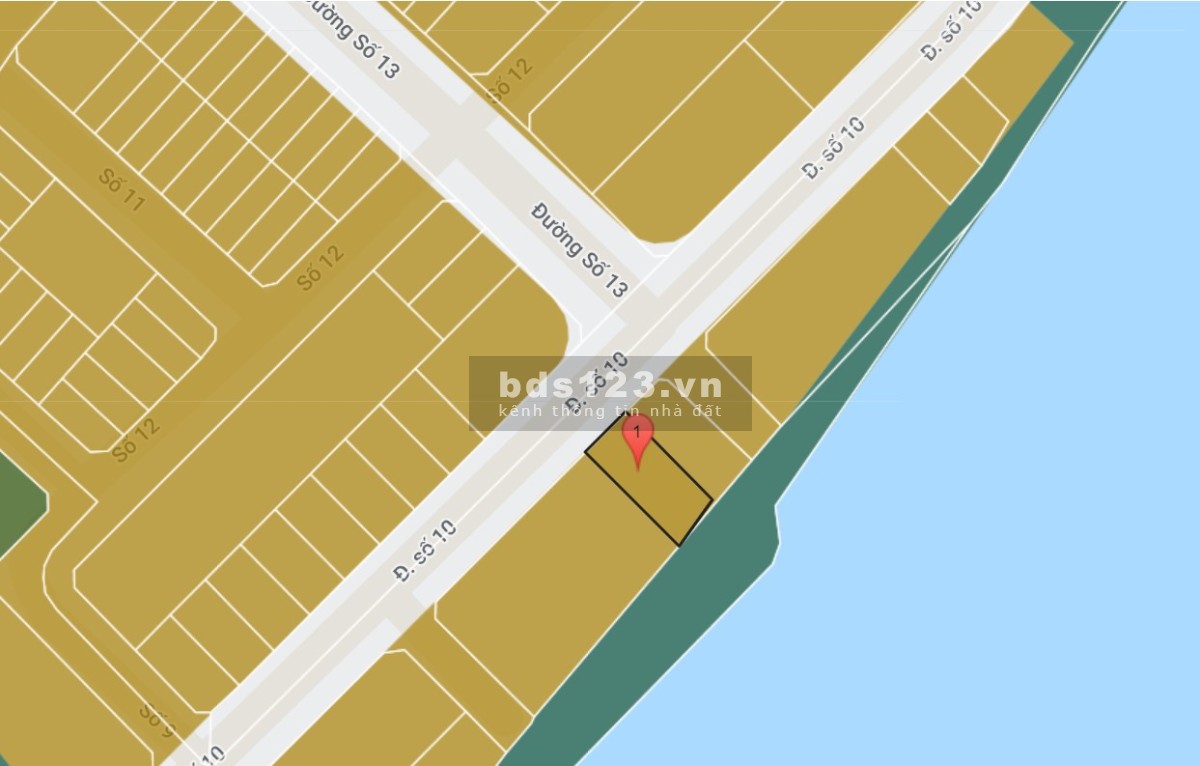 Bán đất 2 mặt tiền view sông Sài Gòn, khu biệt thự Hiệp…