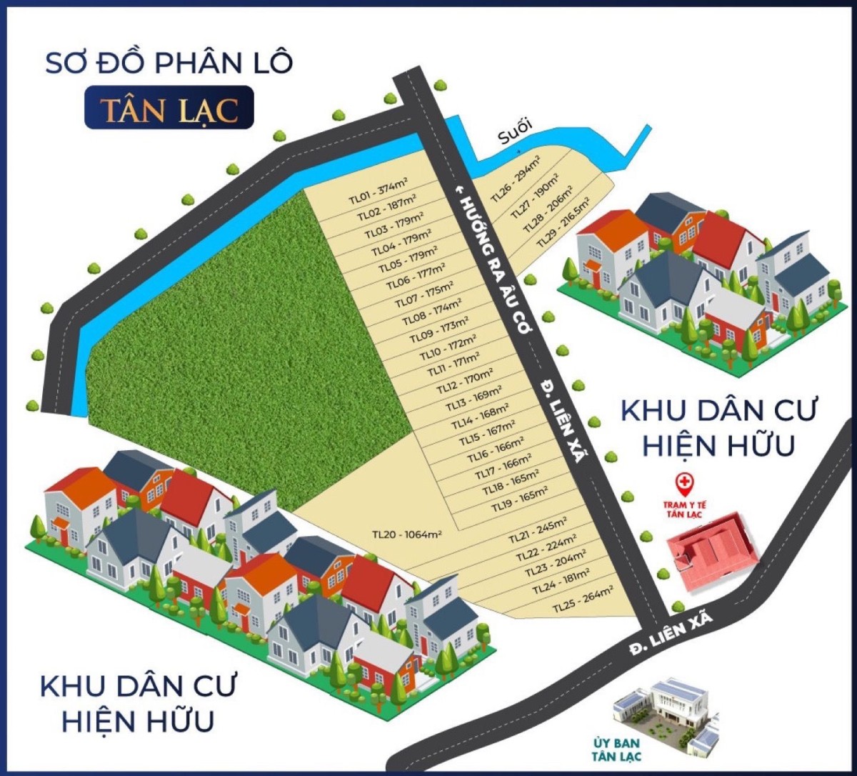 Bán đất Tân Lạc, Bảo Lâm, Lâm Đồng. Diện tích 1064m2, 100m2 TC, giá 2 tỷ 234 triệu