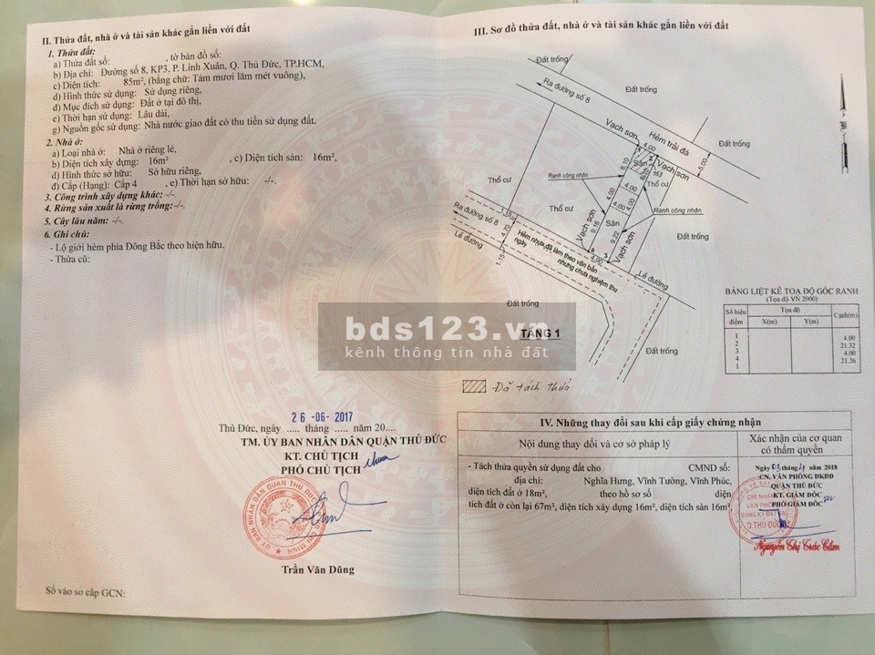 Bán đất phường Linh Xuân thành phố Thủ Đức TPHCM đường xe hơi giá 3.8 tỷ