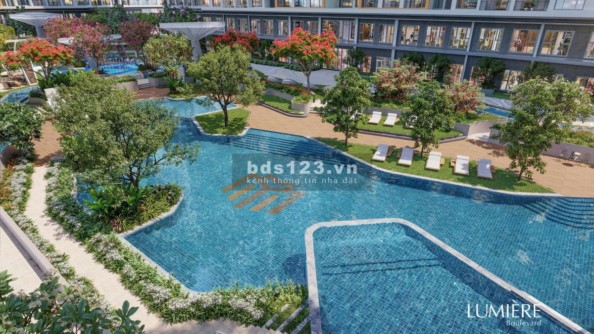 Căn hộ Lumiere Boulevard 2 phòng ngủ dt 67-80m2, chiết khấu thanh toán nhanh 10%