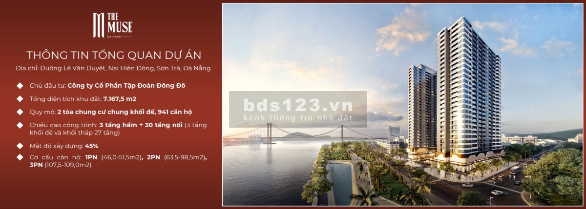The Muse căn hộ mặt tiền sông Hàn Đà Nẵng sở hữu lâu dài tầm nhìn tuyệt đẹp