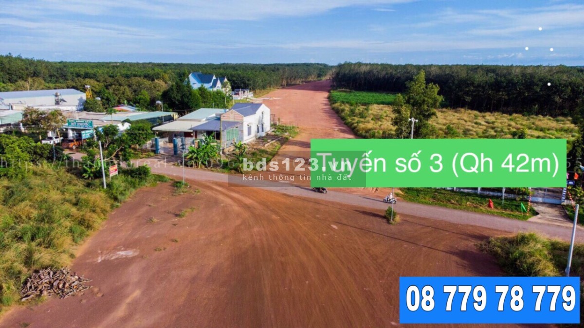 Đất tại Tân Lợi, Đồng Phú, gần ngay KCN Becamex 6300ha sát trục Bình Dương - Đồng Phú chỉ 5 phút