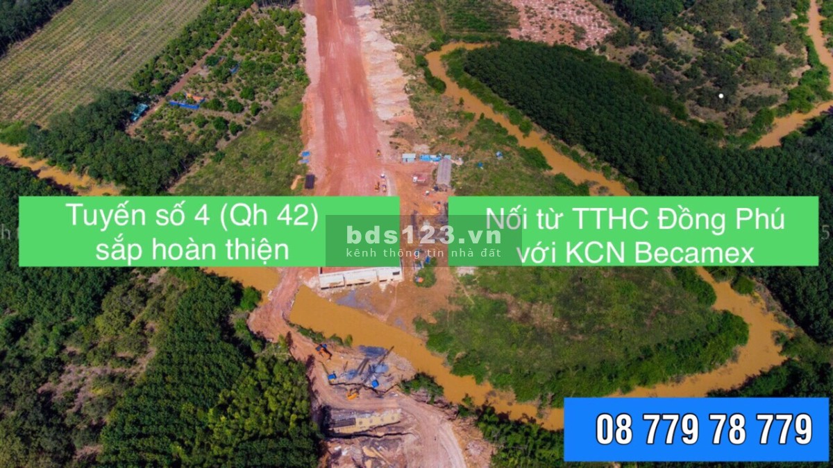 Bán đất thổ cư Tân Lợi gần Becamex Đồng Phú giá 640 triệu giá tốt đầu tư