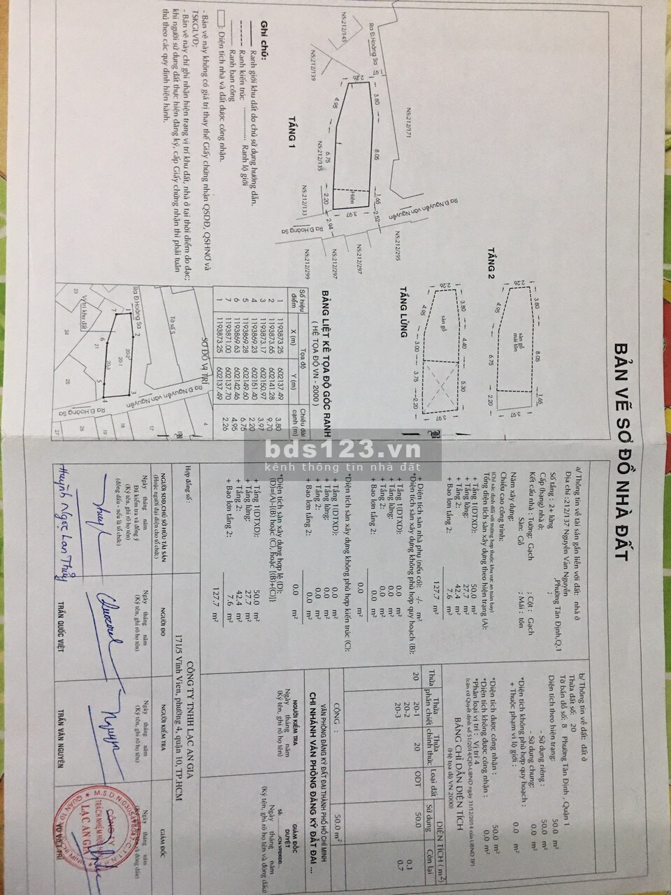 Chính chủ nhà Tân Định Quận 1 tp.hcm khu dân trí cao giá tốt đầu tư