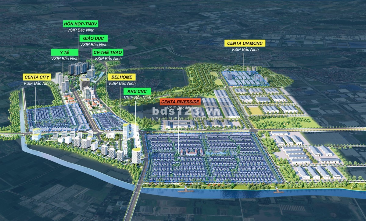 Giữ chỗ Centa Riverside Vsip Từ Sơn Bắc Ninh, Giá Gốc chủ đầu tư, LH/PKD - CĐT: 0819866636