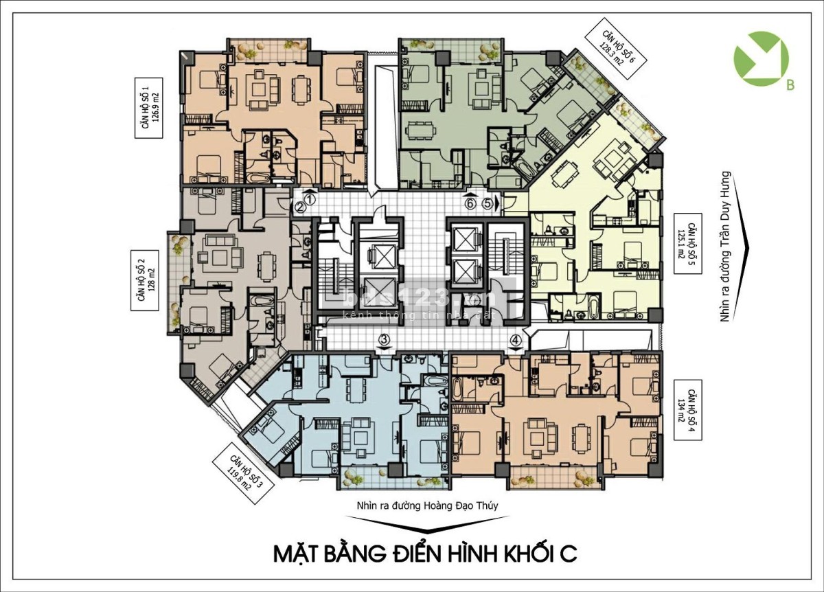 Chính chủ cần bán gấp căn 02 tòa C dt 128m chung cư N04 Hoàng Đạo Thúy
