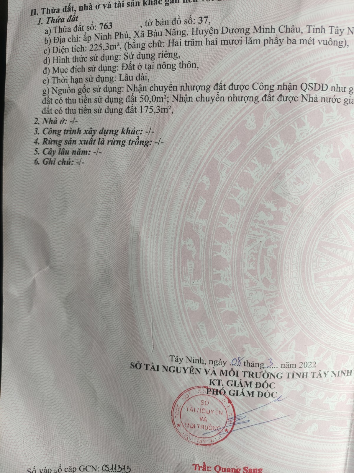 Bán Nhà Đất 3 Phòng Ngủ Bàu Năng Gần Chùa Toà Thánh, Mua Bán Nhà Đất Tây Ninh 168N