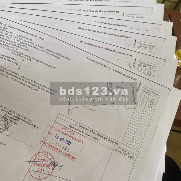 Đất mặt tiền liền kề QL1A Thăng Bình Quảng Nam thanh toán linh hoạt