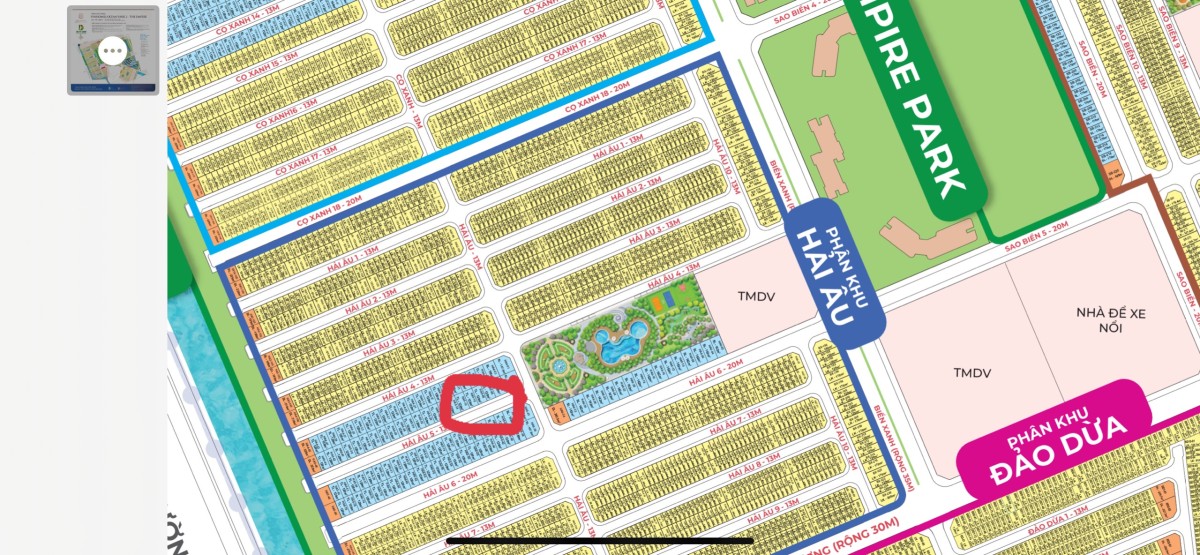 BT song lập dãy Hải Âu 05, view vườn hoa, hướng Đông Nam, gốc thấp chỉ 13.4 tỷ - suất ngoại giao