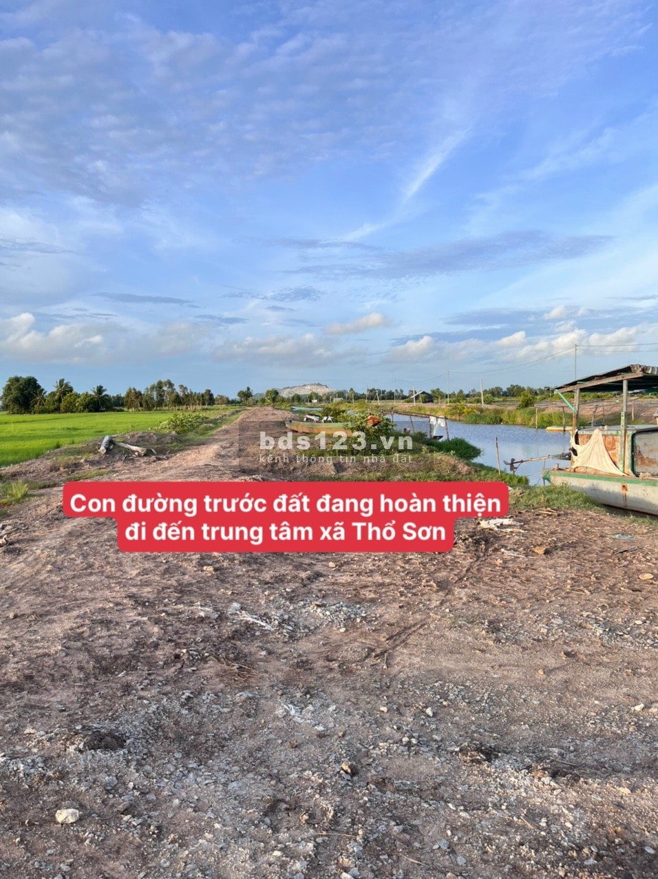 Bán đất 2 mặt tiền con đường nối liền cống Tà Lức trung tâm xã Thổ Sơn, Hòn Đất