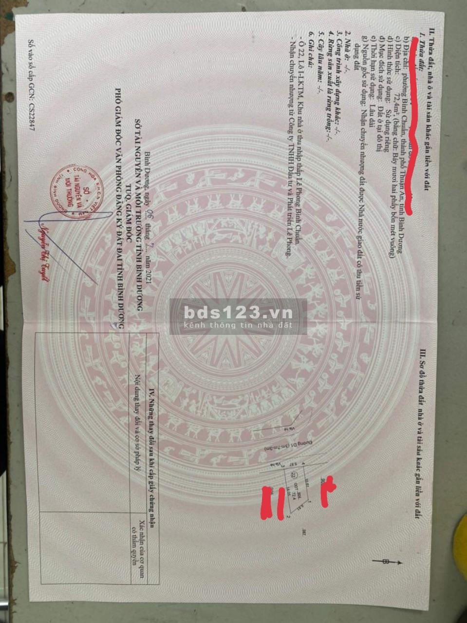 Bán nhà mới xây Phường Bình Chuẩn, Thuận An, Bình Dương diện tích 72m2 giá 3.6 Tỷ