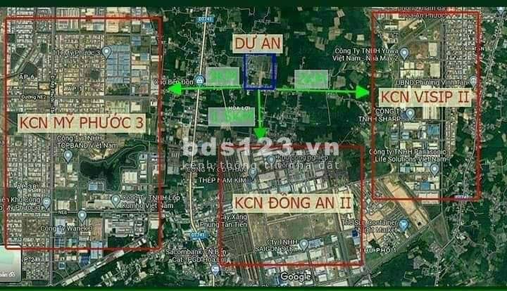 Đất nền dự án ở Hòa Lợi Bến Cát giá tốt đầu tư sinh lời, giá tốt