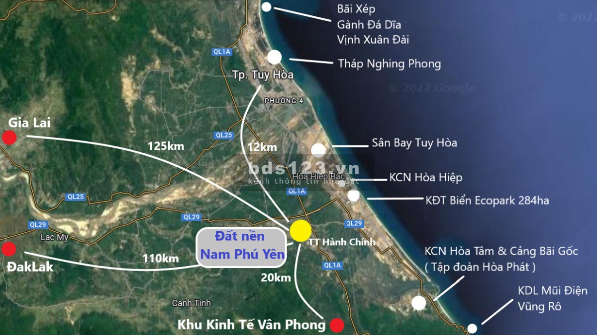 Đất nền sổ đỏ Khu đô thị Biển Nam Phú Yên giá đầu tư sinh lời