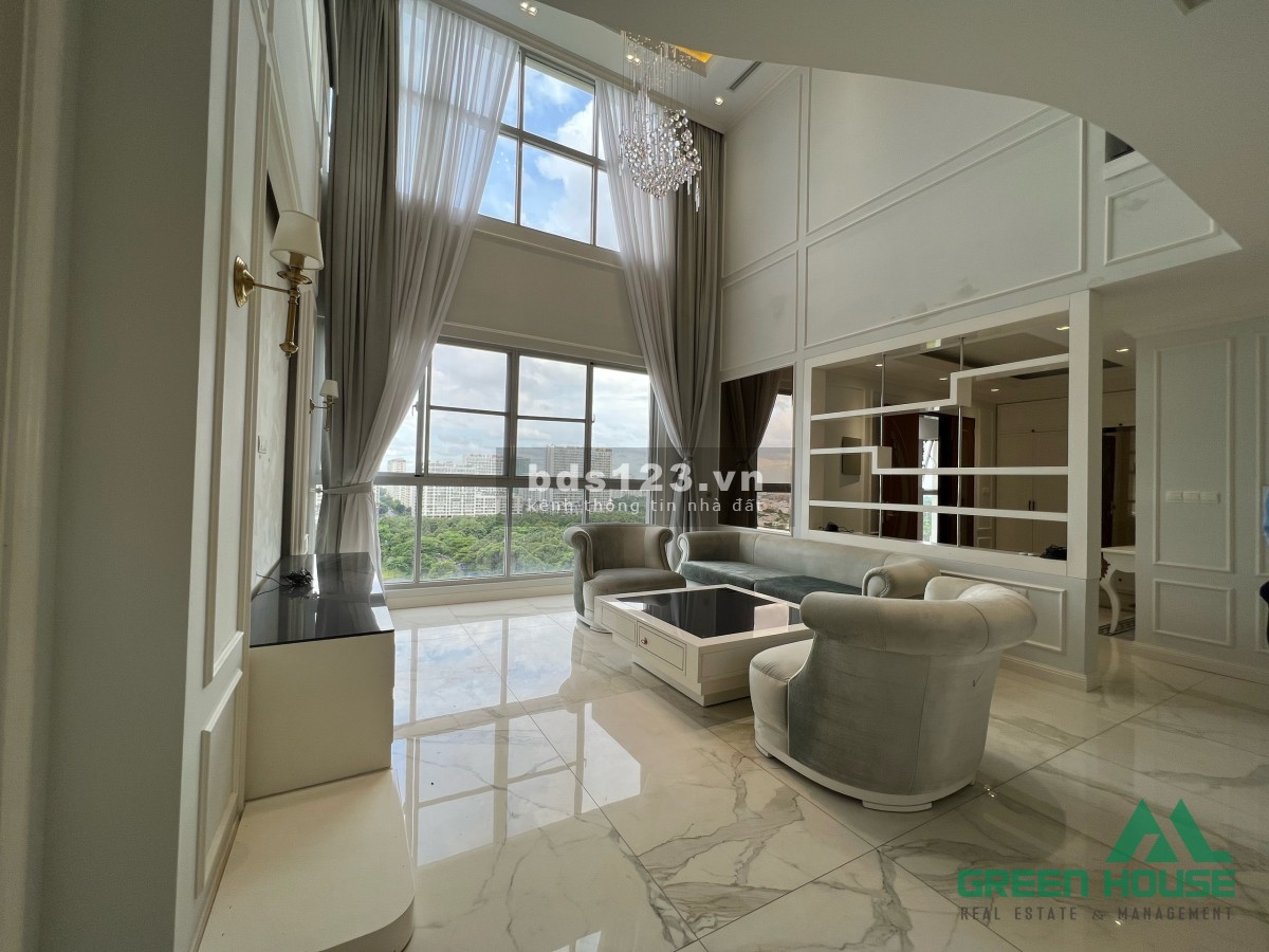 Cho thuê Penthouse Duplex Star Hill 306m2, 5PN, 4WC view đắc địa, Full NT cao cấp