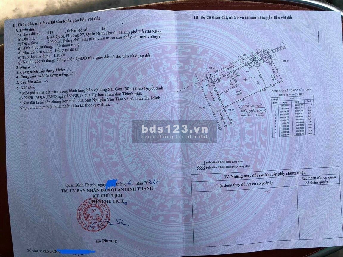 BÌNH THẠNH, ĐẤT VEN SÔNG, BÌNH QUỚI, KV 10x30m, CHỈ 43 TỶ