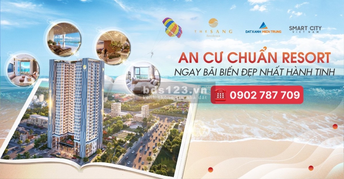CHỈ VỚI 1TỶ 3 SỞ HỮU NGAY CĂN HỘ VIEW BIỂN MỸ KHUÊ -THE SANG RESIDENCE