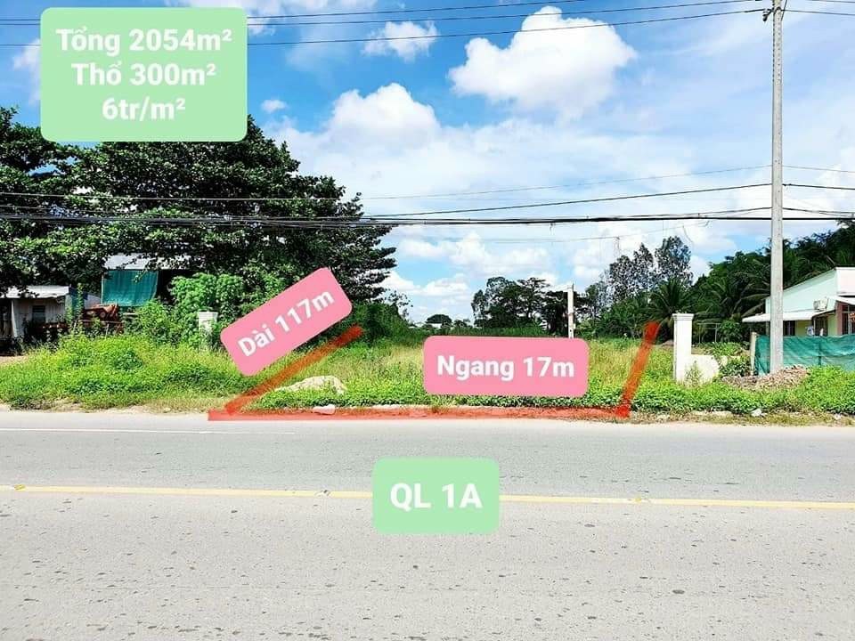 Bán đất công giá rẻ mặt tiền đường Quốc Lộ 1A Vĩnh Long, liên hệ 0788858559