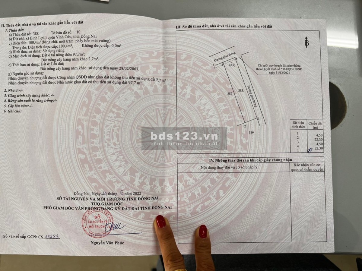 -RA ĐI GẤP VÀI LÔ ĐẤT ĐẸP NGAY UBND XÃ BÌNH LỢI VĨNH CỬU ĐỂ LẤY VỐN MUA NHÀ.