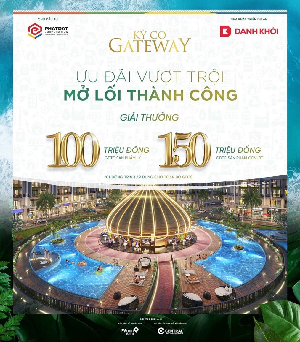 Booking Sở hữu đất nền chỉ với 990Tr/ Lô vị trí đẹp ở dự án Kỳ Co Getway sổ hồng từng lô