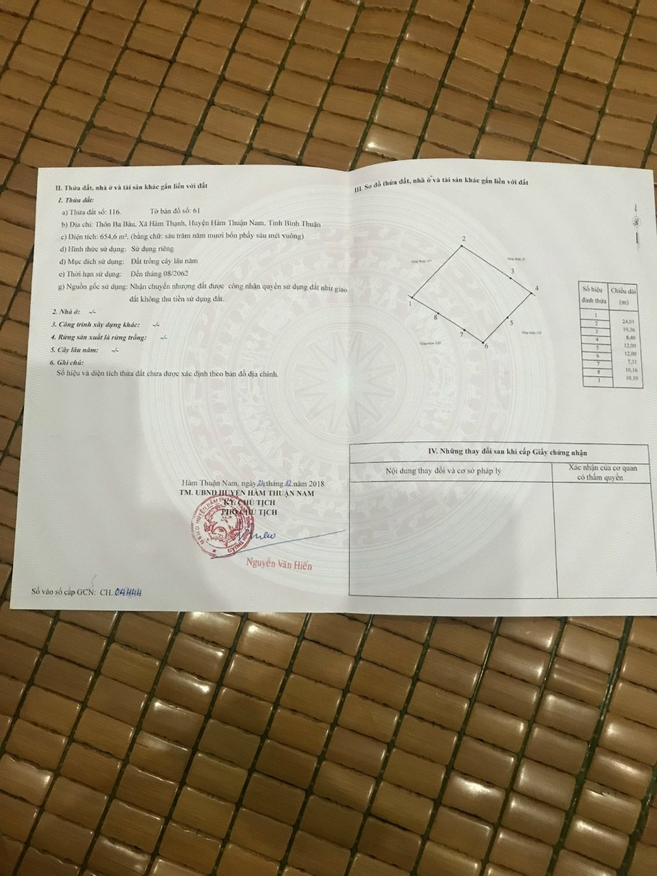 Bán đất tại Hàm Thạnh, Huyện Hàm Thạnh Nam, Bình Thuận lh 0965354641