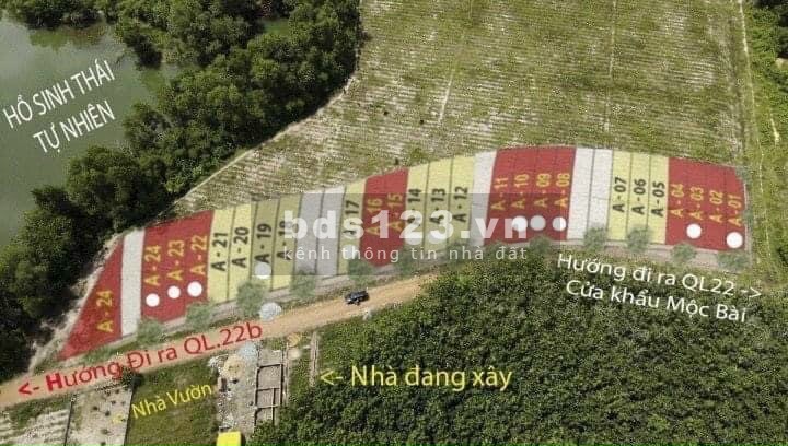 Đất nền thổ cư xây dựng tự do, sổ hồng riêng, khu dân cư đông đúc