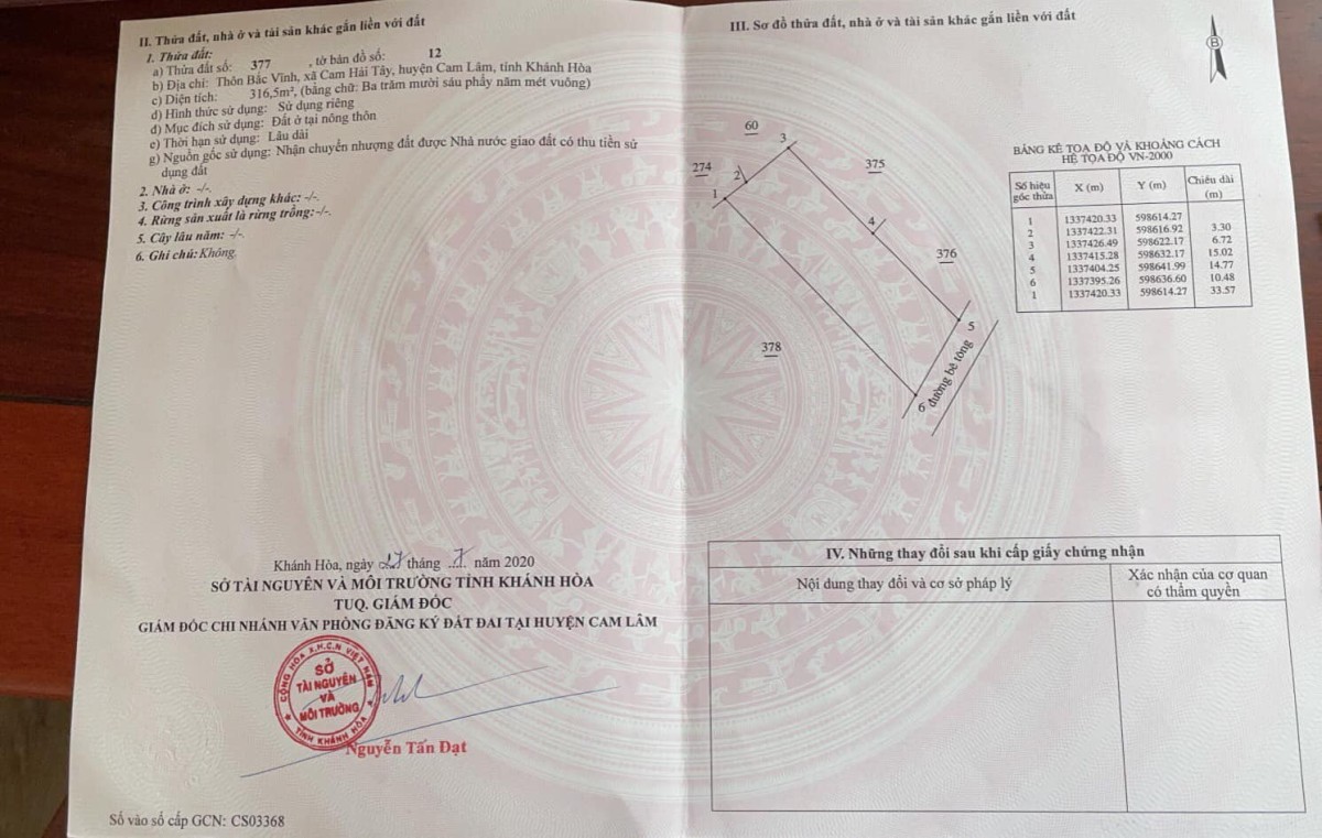 Bán đất nền full thổ cư ven đầm Thuỷ Triều Cam Lâm, Khánh Hoàn, giá tốt đầu tư