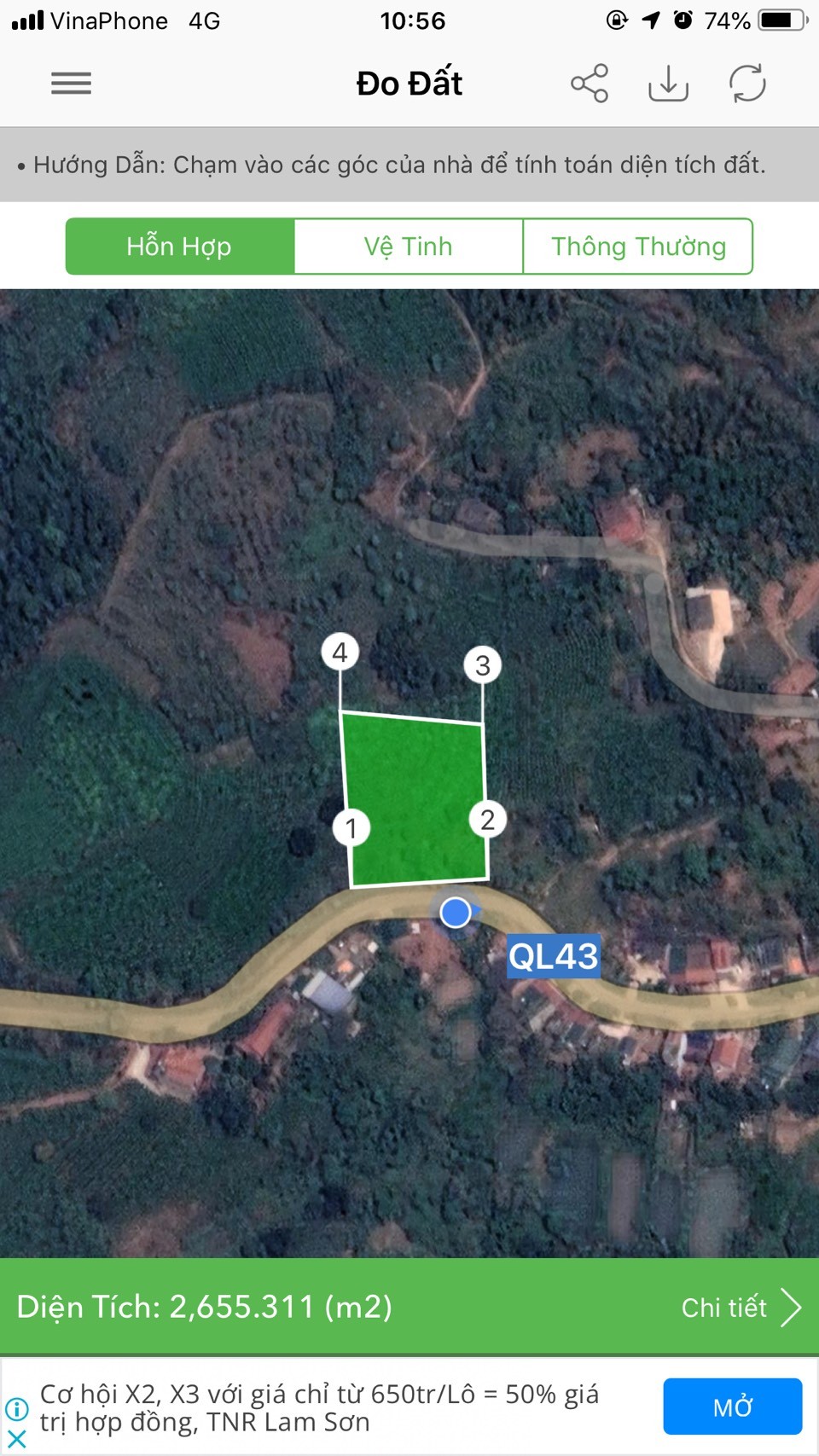 Bán đất Mộc Châu diện tích sử dụng 2900m2 giá chỉ 1 triệu/m2, đã có sổ sẵn giá tốt