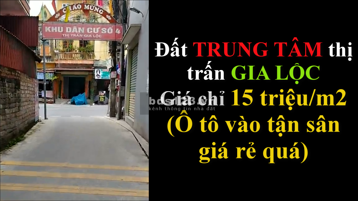 Bán đất có sẵn nhà cấp 4 trung tâm thị trấn Gia Lộc Hải Dương, giá đầu tư