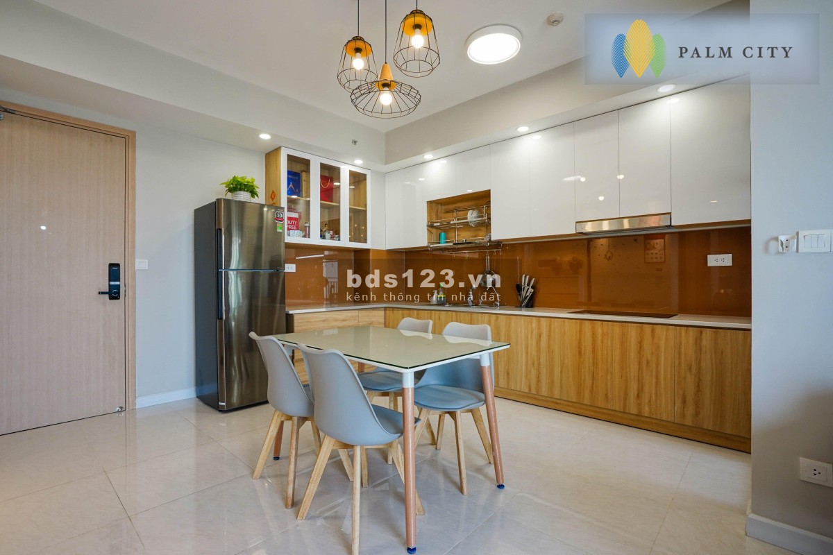 Tin được không, 2PN 80m2 full nội thất đẹp Palm Heights - tầng cao view thoáng giá thuê 14 triệu/th