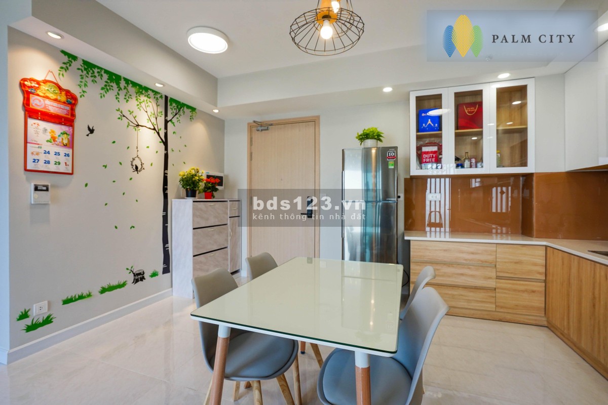 Tin được không, 2PN 80m2 full nội thất đẹp Palm Heights - tầng cao view thoáng giá thuê 14 triệu/th