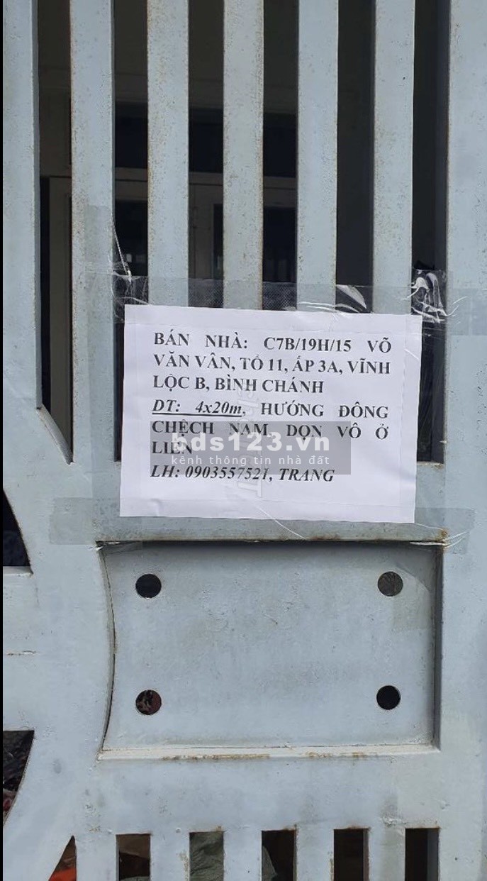 Bán nhà Võ Văn Vân diện tích sử dụng 78m2 hẻm xe hơi nhà mới đẹp